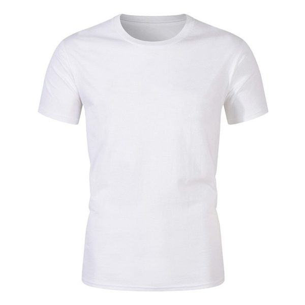 White Cotton T Shirt For Men