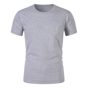 Gray T Shirt In Cotton Material