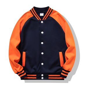 Varsity Jacket Black And Orange