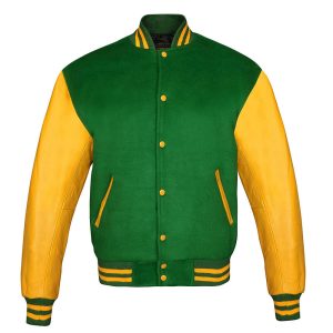 Green and Yellow Varsity Jacket