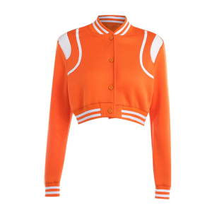 Cropped Varsity Jacket Womens